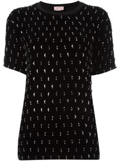 декорированная футболка Lanvin