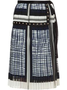 юбка миди с узором Sacai