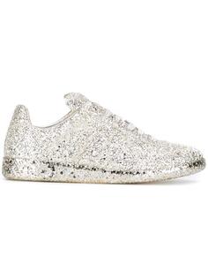кеды со шнуровкой и блестящей отделкой Maison Margiela