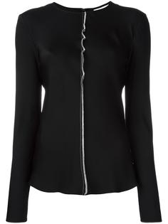 блузка с контрастной строчкой DKNY