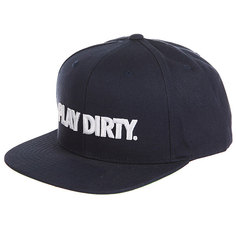 Бейсболка с прямым козырьком Undefeated Play Dirty Cap Navy