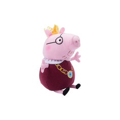Мягкая игрушка "Папа-Свин король", 30 см, Peppa Pig Росмэн