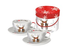 Набор чашек для капучино "We love christmas" Alessi