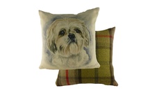 Подушка с принтом "Waggydogs Shihtzu" DG