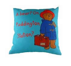 Подушка с принтом "Paddington Bear Blue" DG