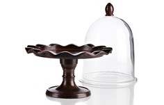 Сервировочный поднос с куполом "Crystal Dome Dark" DG