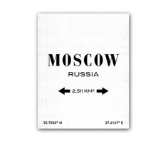 Постер "Moscow" DG