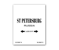 Постер "St.Petersburg" DG