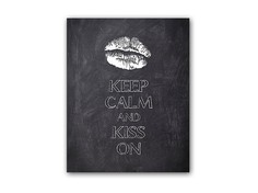 Постер "Keep calm and kiss" DG