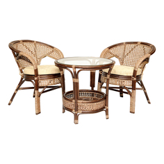 Комплект кофейный "Пеланги" (стол+2 кресла) Good Wood