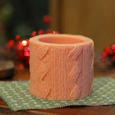 Свеча "Cableknit Round Cayenne" Teak House