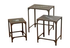 Набор из трех столиков "Print" Boltze