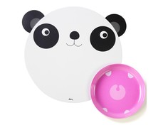 Коврик и миска "Hungry panda" Doiy