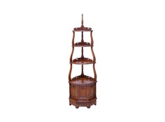 Этажерка угловая с шкафчиком Qualitative Furniture