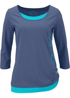Футболка с рукавом 3/4 (лиловый) Bonprix