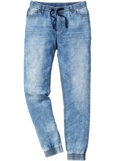 Джинсы Slim Fit Straight без застежки (синий) Bonprix