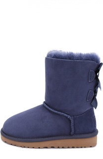 Замшевые полуспоги с бантами UGG Australia