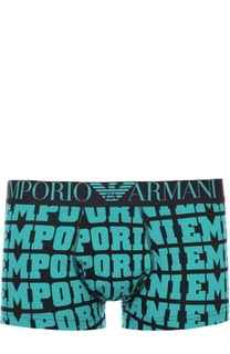 Хлопковые боксеры с широкой резинкой Emporio Armani