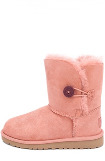 Замшевые полусапоги с пуговицей UGG Australia