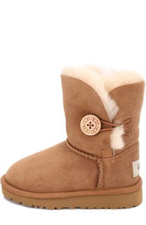 Замшевые сапоги с пуговицей UGG Australia