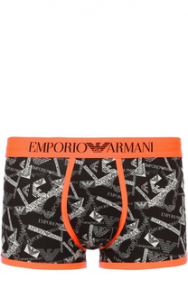 Хлопковые боксеры с широкой резинкой Emporio Armani