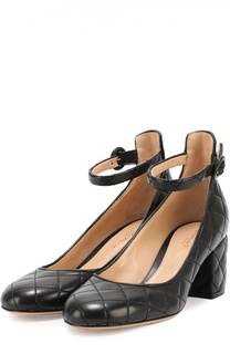 Кожаные стеганые туфли Greta Driver Gianvito Rossi