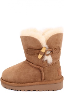 Замшевые сапоги с пряжкой UGG Australia