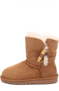 Замшевые сапоги с пряжкой UGG Australia