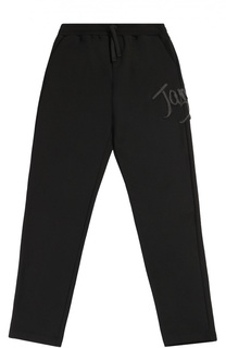 Хлопковые брюки прямого кроя с аппликацией Dolce &amp; Gabbana