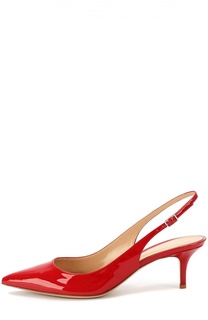 Лаковые туфли с ремешком Gianvito Rossi