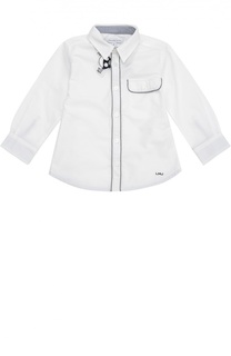 Хлопковая рубашка со съемной нашивкой Marc Jacobs
