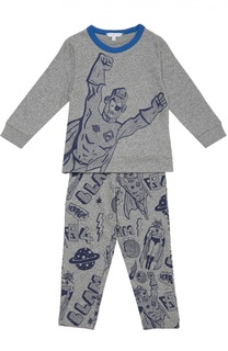Хлопковая пижама с принтом Marc Jacobs