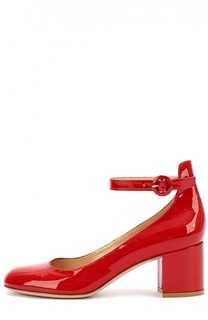 Лаковые туфли Greta с ремешком на щиколотке Gianvito Rossi