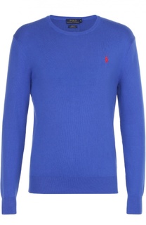 Хлопковый джемпер с логотипом бренда Polo Ralph Lauren