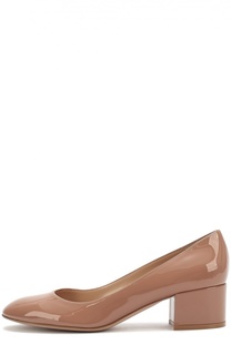 Лаковые туфли на устойчивом каблуке Gianvito Rossi