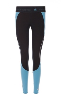 Спортивные леггинсы с контрастными вставками Adidas by Stella McCartney