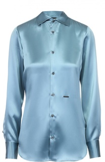 Приталенная шелковая блуза Dsquared2