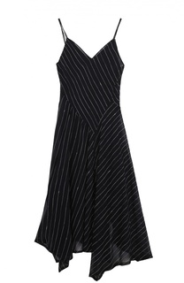Приталенное платье на бретельках с V-образным вырезом DKNY