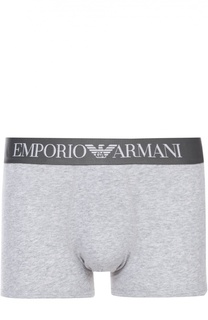 Хлопковые боксеры с широкой резинкой Emporio Armani