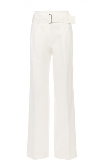 Расклешенные брюки с завышенной талией и широким поясом DKNY