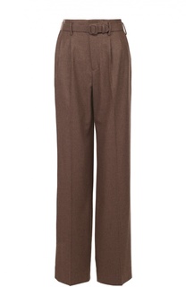 Широкие брюки с завышенной талией и поясом Ralph Lauren