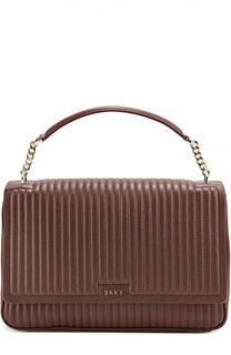 Сумка Gansevoort Pinstripe large из стеганой кожи DKNY