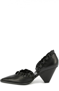 Кожаные туфли с оборками Stella McCartney