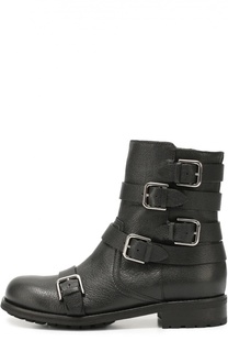 Кожаные байкеры Dawson с декоративными ремешками Jimmy Choo