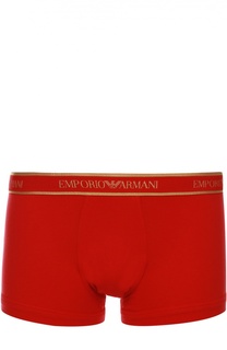Комплект из двух хлопковых боксеров с широкой резинкой Emporio Armani