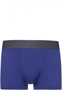Хлопковые боксеры с широкой резинкой Emporio Armani