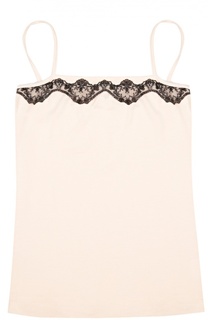 Топ с контрастной кружевной отделкой La Perla