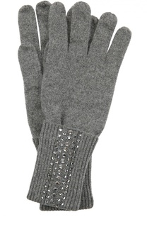 Кашемировые перчатки с кристаллами Swarovski William Sharp