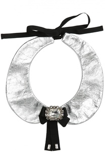 Воротник из кожи с бантом Dolce &amp; Gabbana
