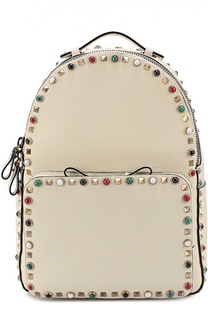 Кожаный рюкзак Rockstud Rolling с вышитым ремнем Valentino